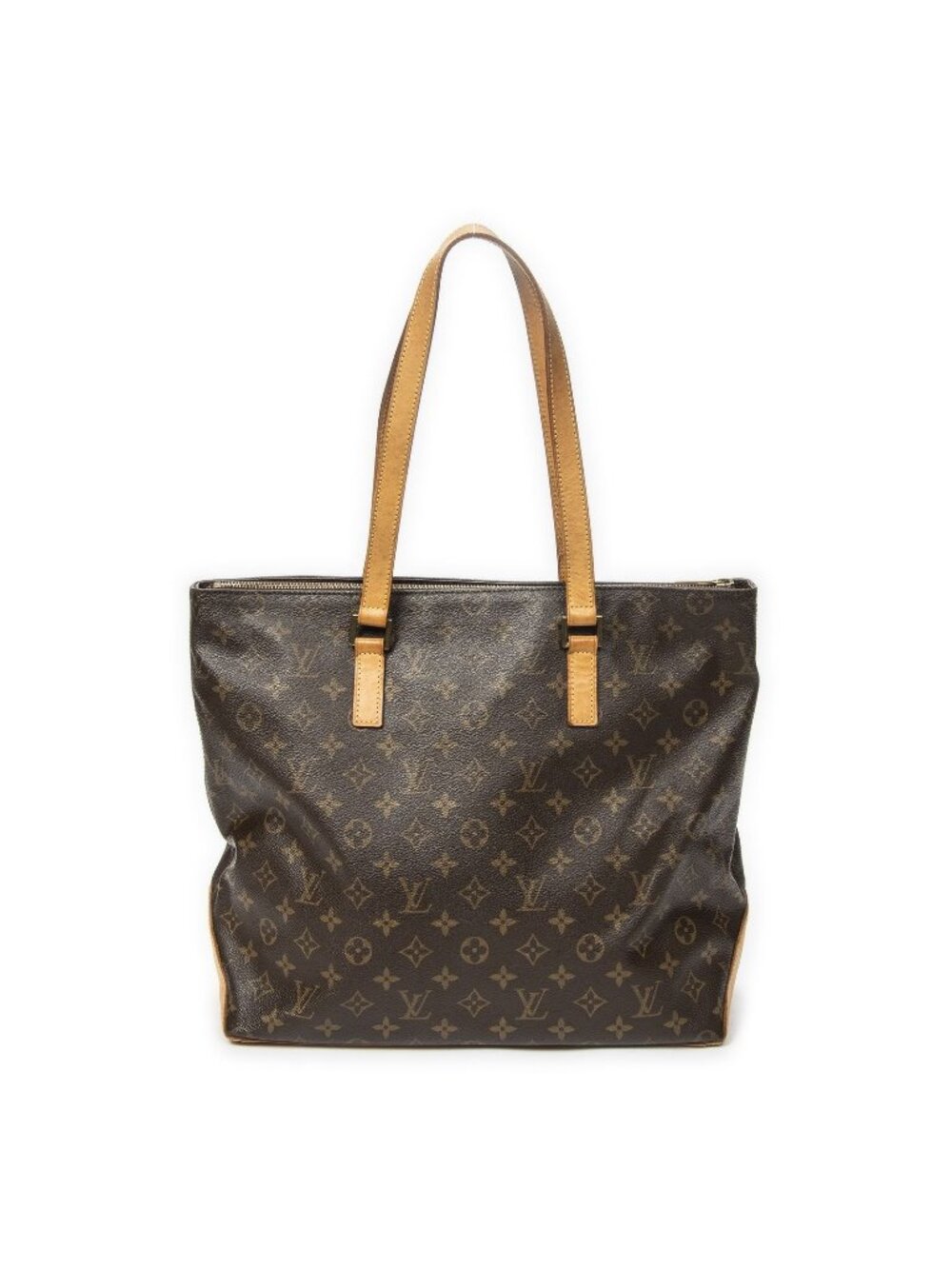Louis Vuitton Cabas Mezzo Brown Monogram Canvas Tote